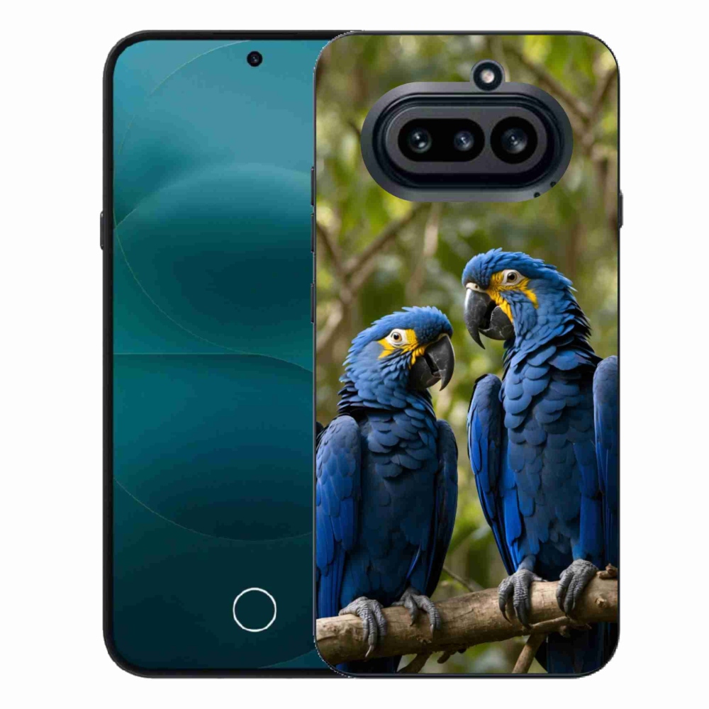 Zselés borítás mmCase a Nothing Phone (4a) - papagáj duo számára