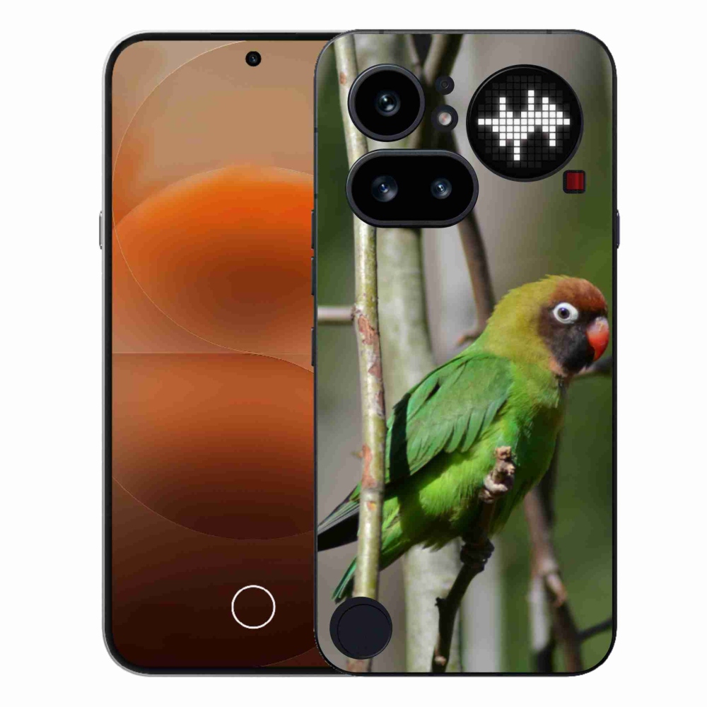 Zselés borító mmCase for Nothing Phone (4a) - papagáj agapornis