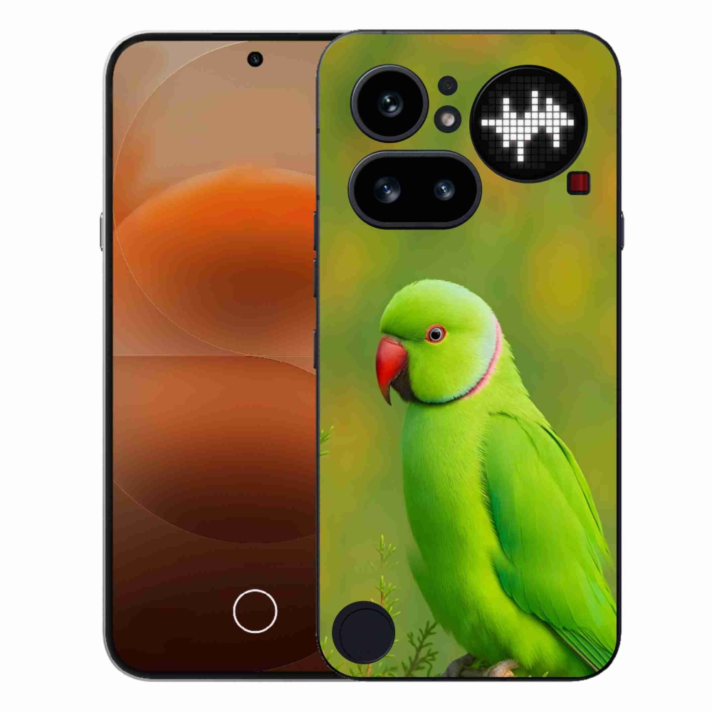 Zselés borítás mmCase a Nothing Phone (4a) - papagáj Alexander 2