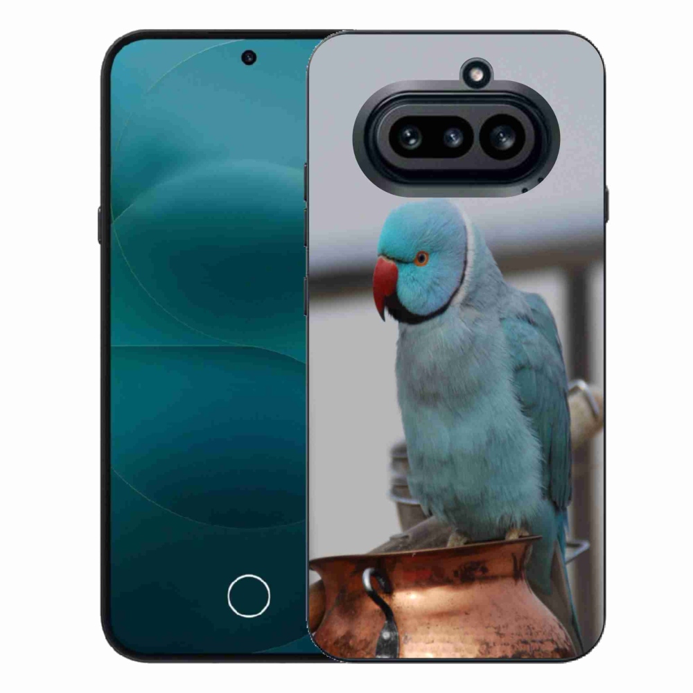 Zselés tok mmCase a Nothing Phone (4a) - papagáj alexander kék