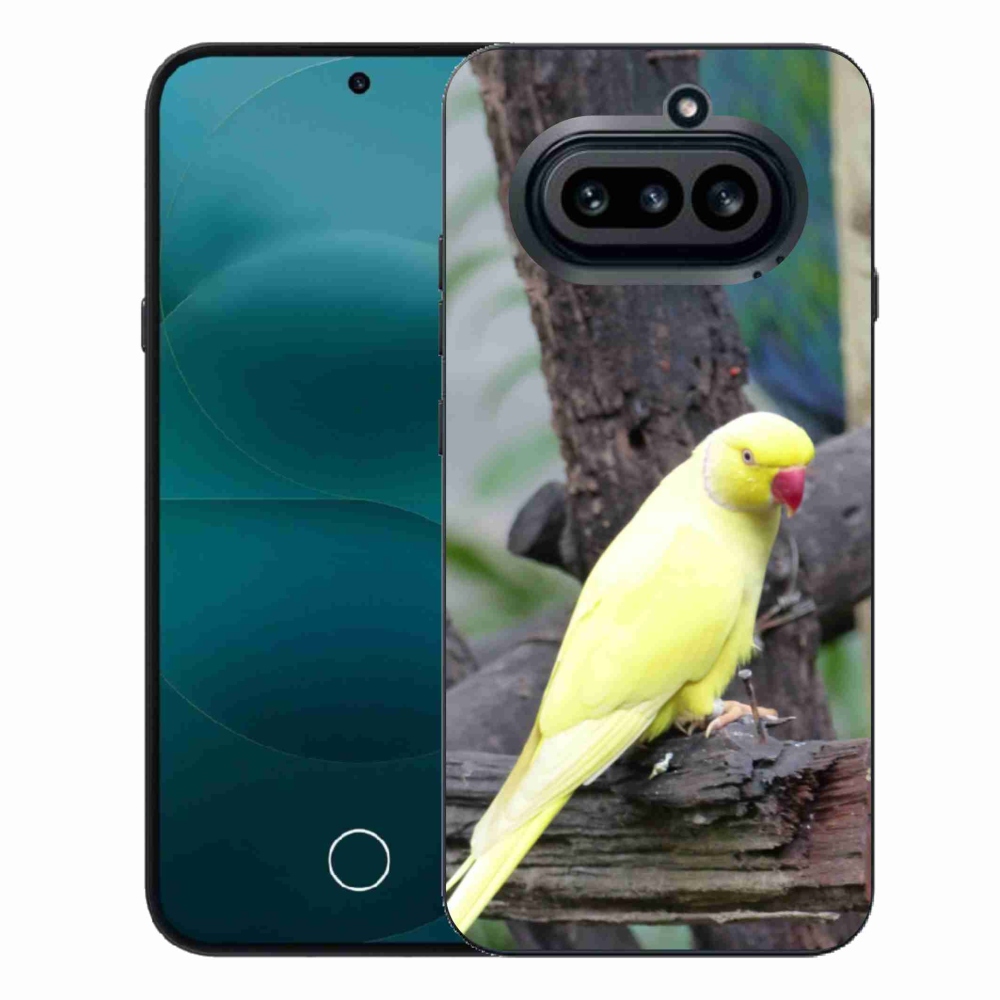 Zselés tok mmCase a Nothing Phone (4a) - papagáj alexander sárga