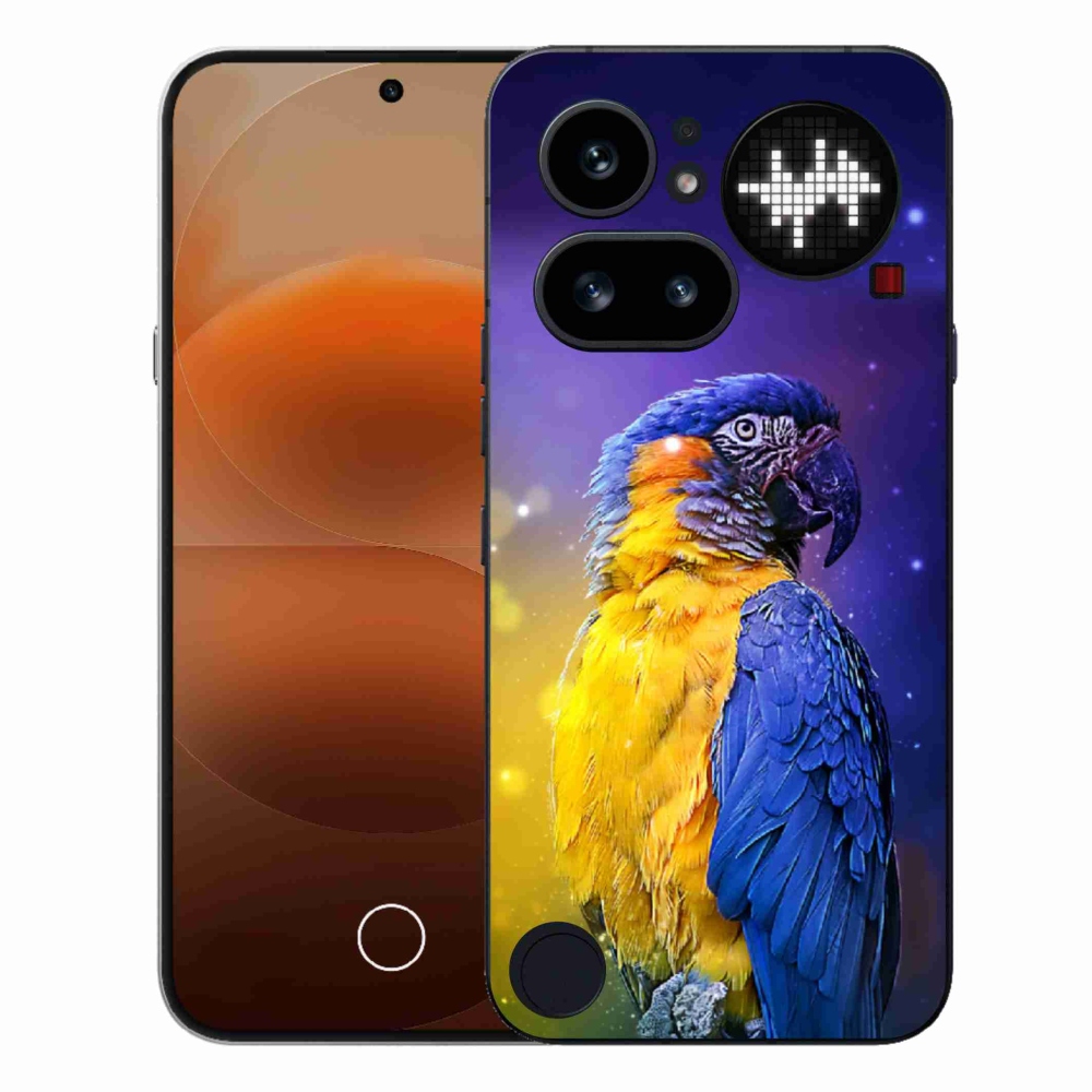 Zselés borítás mmCase a Nothing Phone (4a) - papagáj ara 1