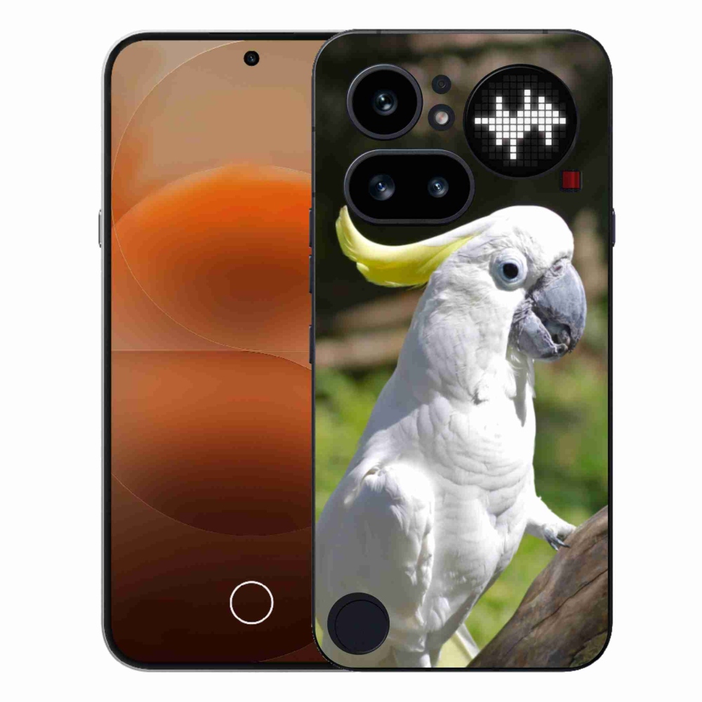 Zselés borítás mmCase a Nothing Phone (4a) - papagáj kakadu 2