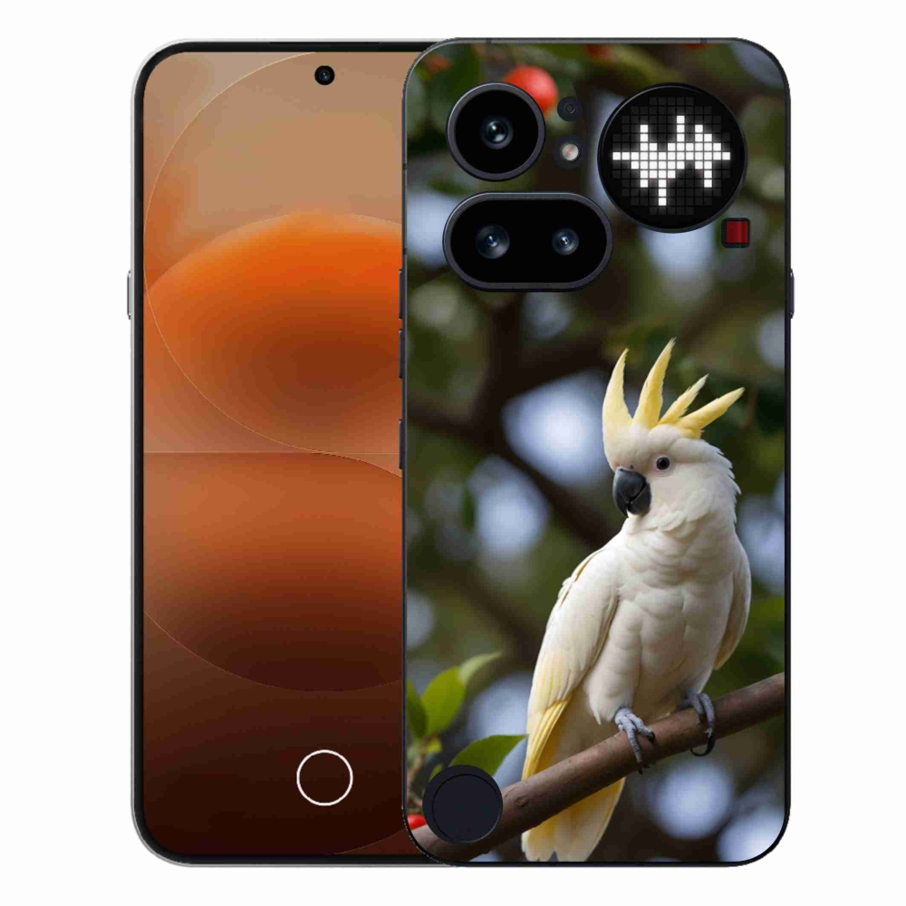 Zselés borítás mmCase a Nothing Phone (4a) - papagáj kakadu 3