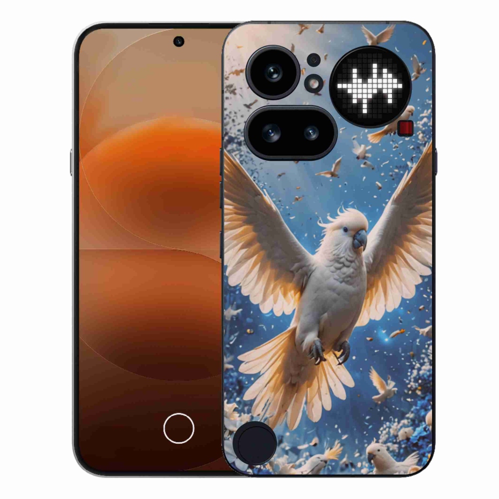 Zselés borítás mmCase a Nothing Phone (4a) telefonhoz - papagáj kakadu