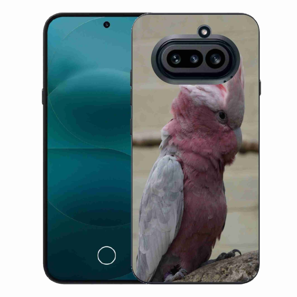 Zselés borítás mmCase a Nothing Phone (4a) telefonhoz - papagáj kakadu rózsaszínű