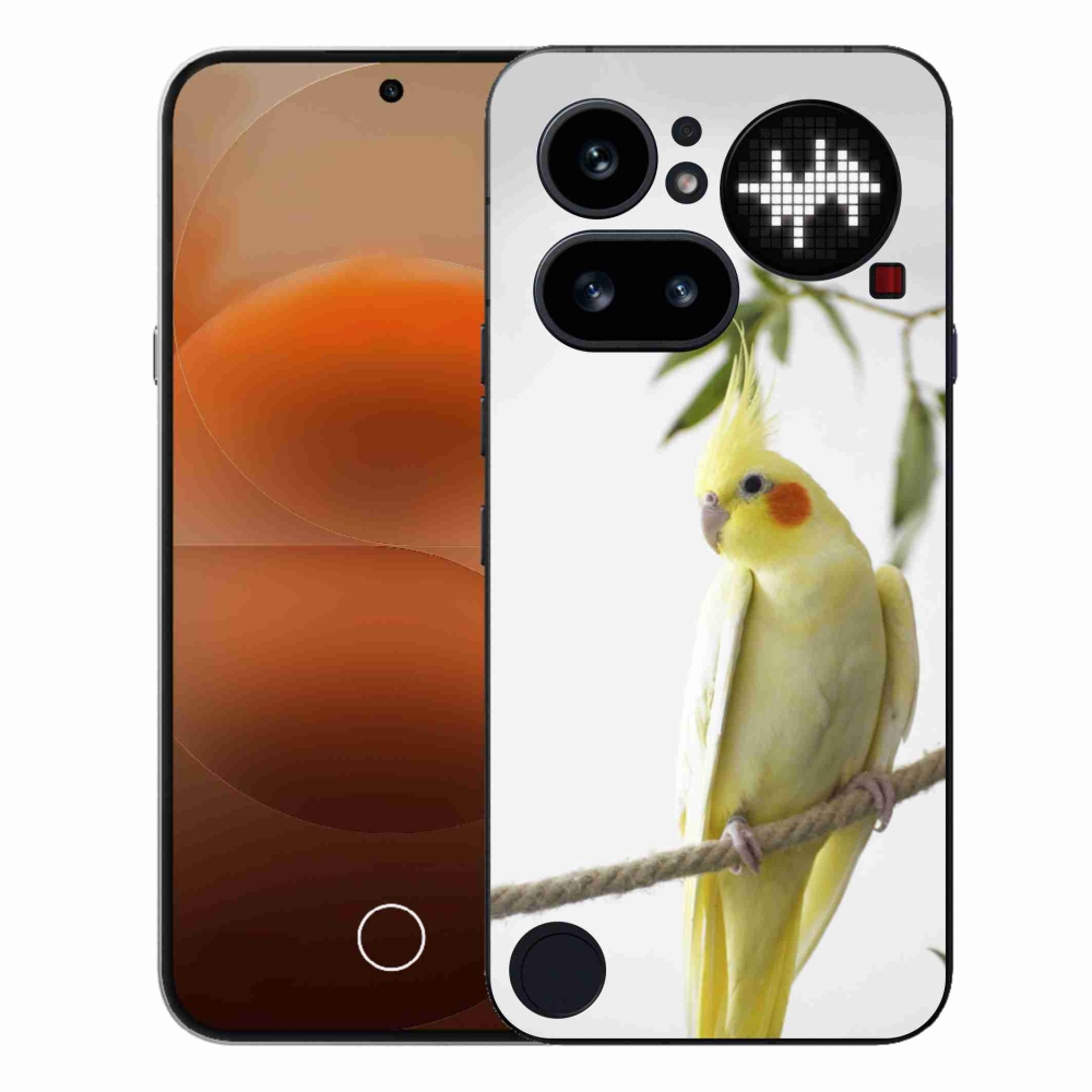 Zselés borítás mmCase a Nothing Phone (4a) telefonhoz - papagáj korall színben