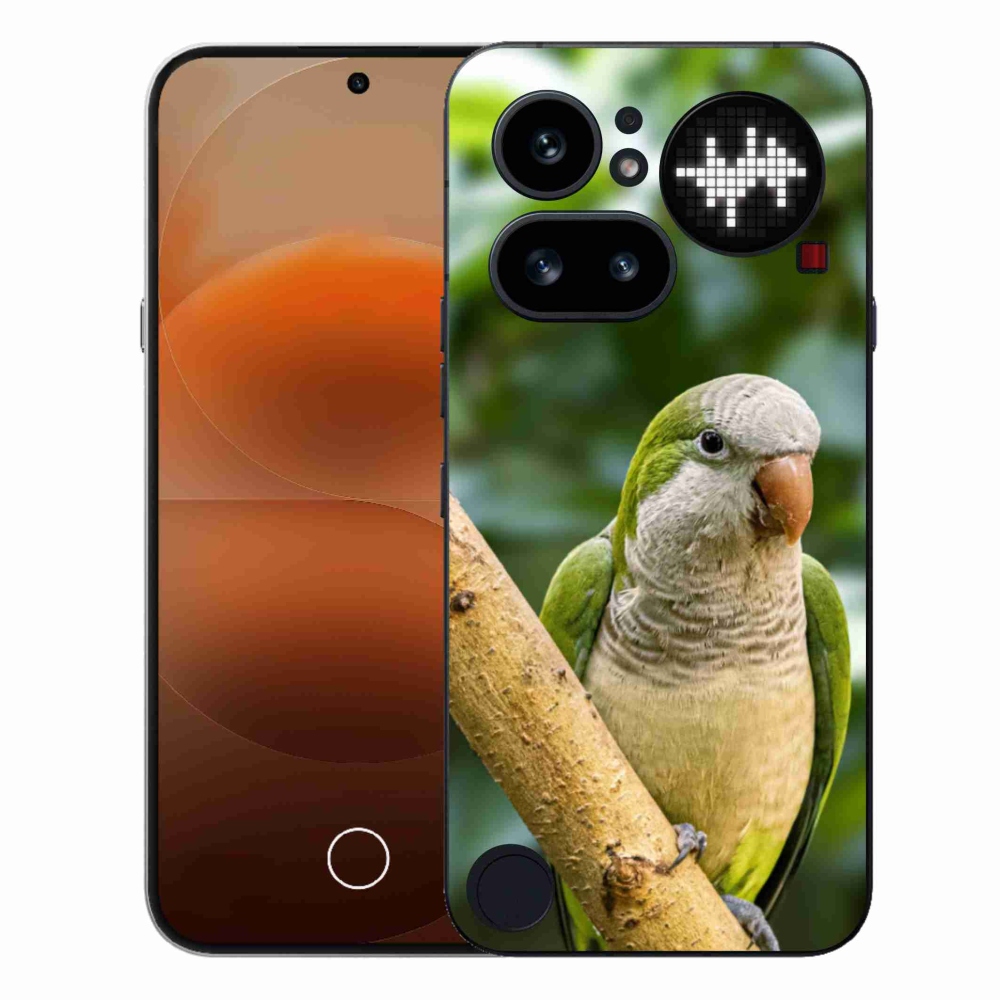 Zselés borítás mmCase a Nothing Phone (4a) - papagájhoz
