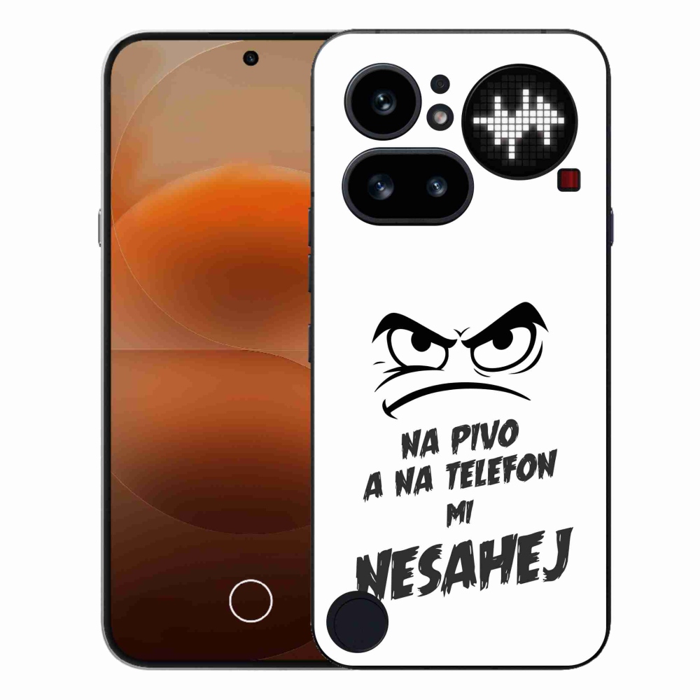 Zselés borító mmCase a Nothing Phone (4a) - sör motívum 2 fehér háttérrel