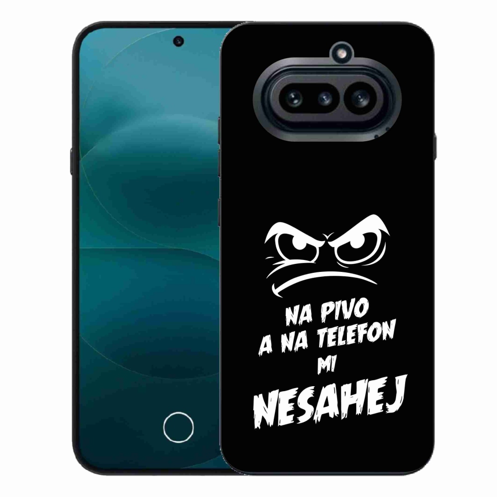 Zselés borító mmCase a Nothing Phone (4a) - sör motívum 2 fekete háttérrel
