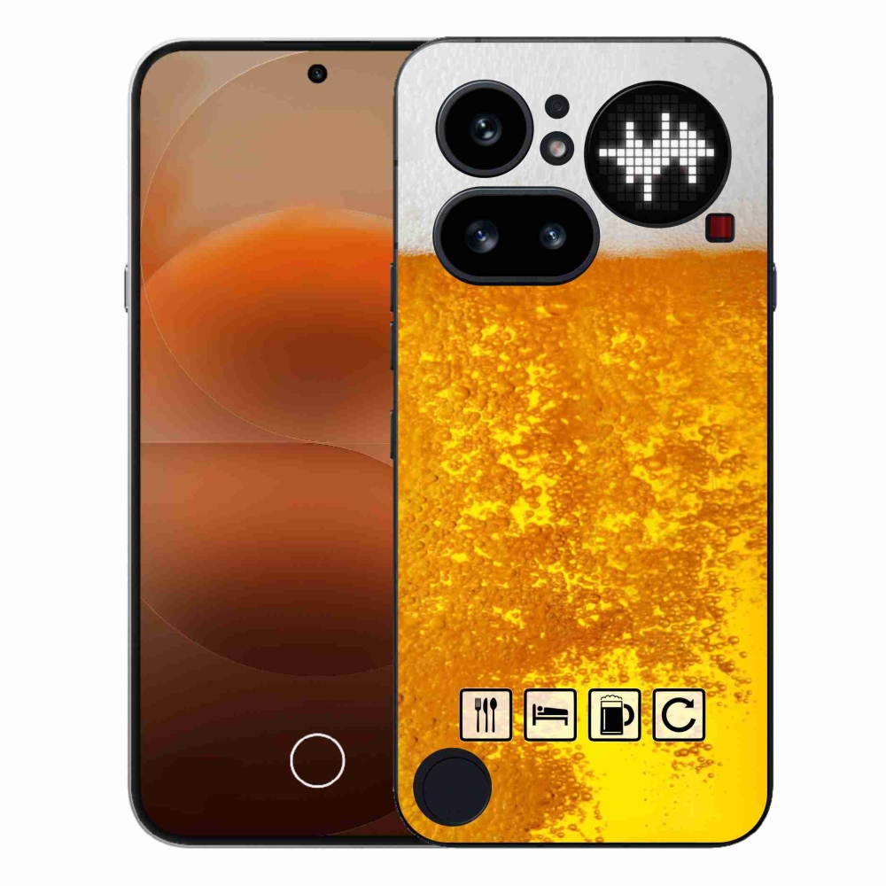Zselés borítás mmCase a Nothing Phone (4a) - sör motívum 3