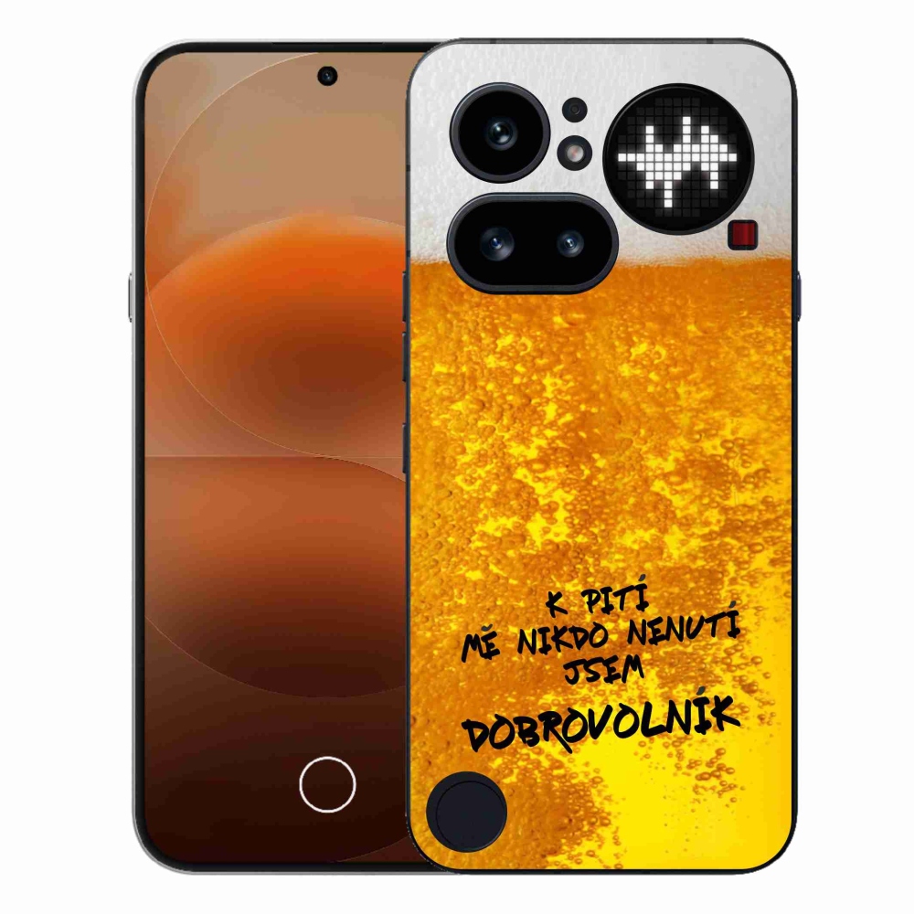Zselés borítás mmCase a Nothing Phone (4a) - sör motívum 4