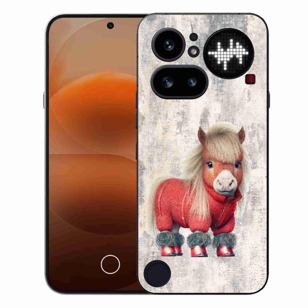 Zselés borítás mmCase a Nothing Phone (4a) - póni pulóverben