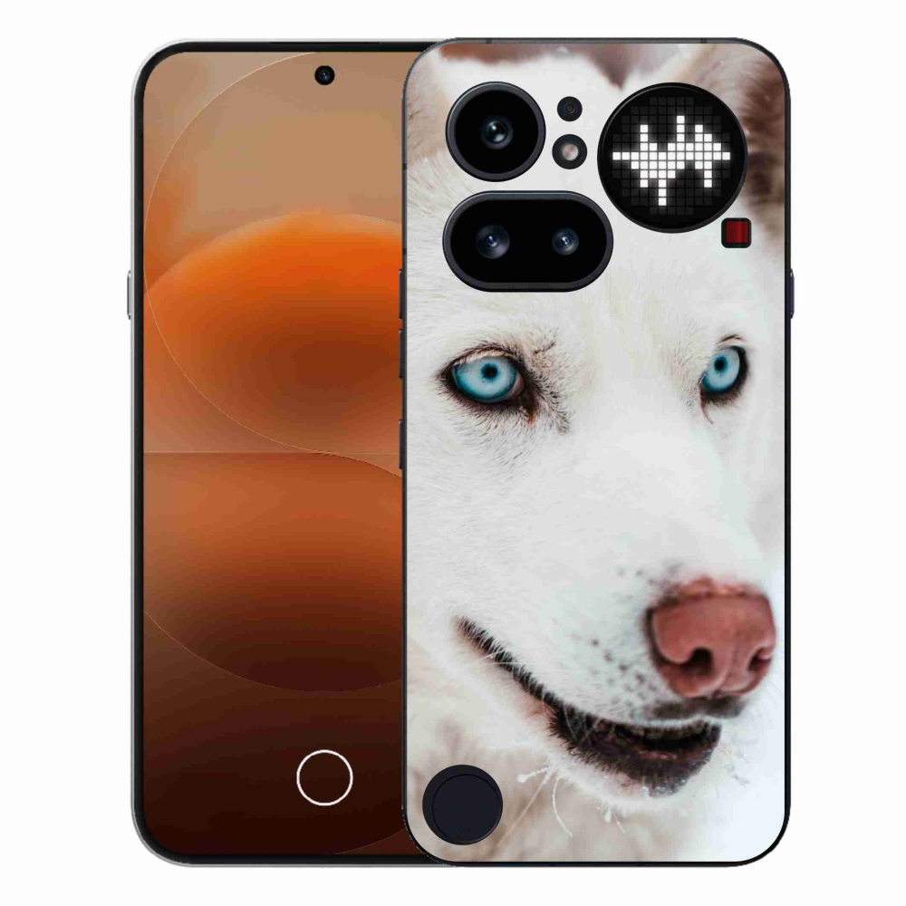 Zselés borítás mmCase a Nothing Phone-hoz (4a) - kutyaszemmel nézve