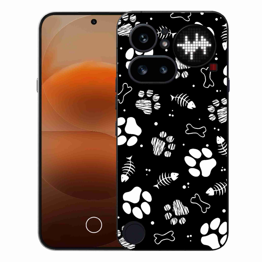 Zselés borítás mmCase for Nothing Phone (4a) - kutyamancsok