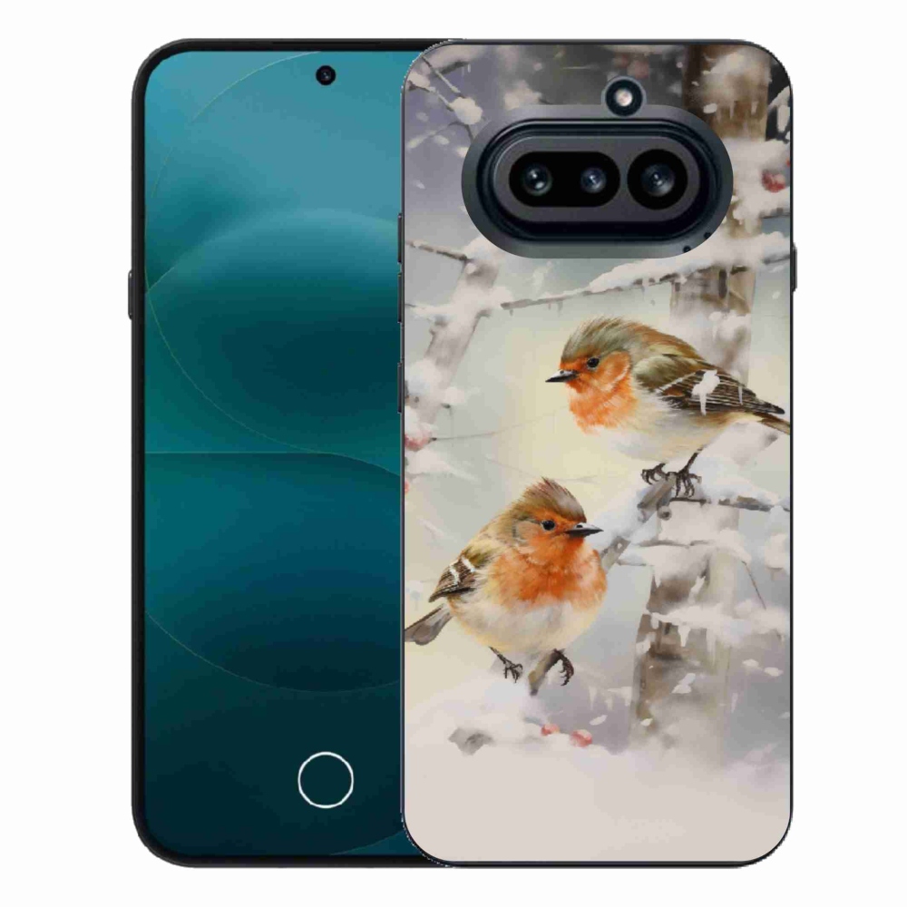 Zselés borítás mmCase a Nothing Phone (4a) - madarak télen