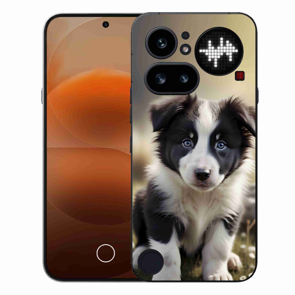 Zselés borító mmCase a Nothing Phone (4a) - aranyos border collie