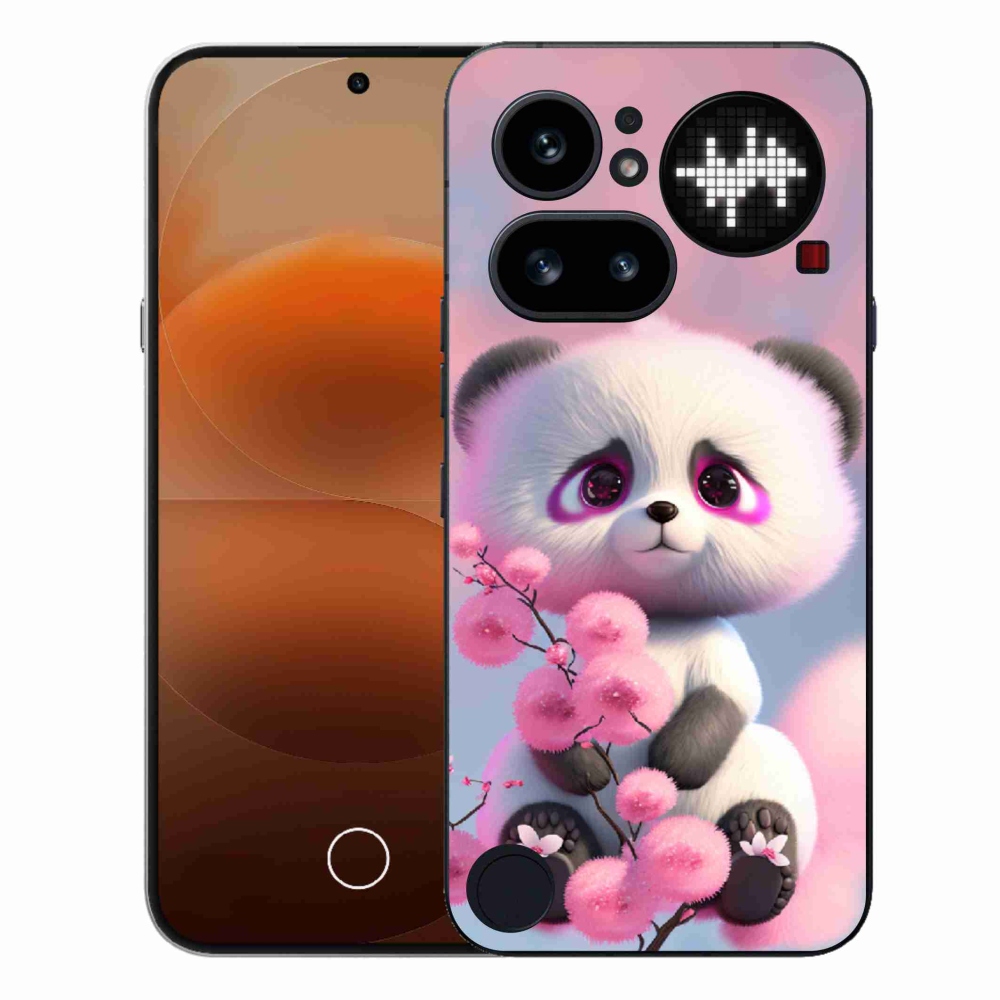 Zselés borító mmCase a Nothing Phone (4a) - aranyos panda 1