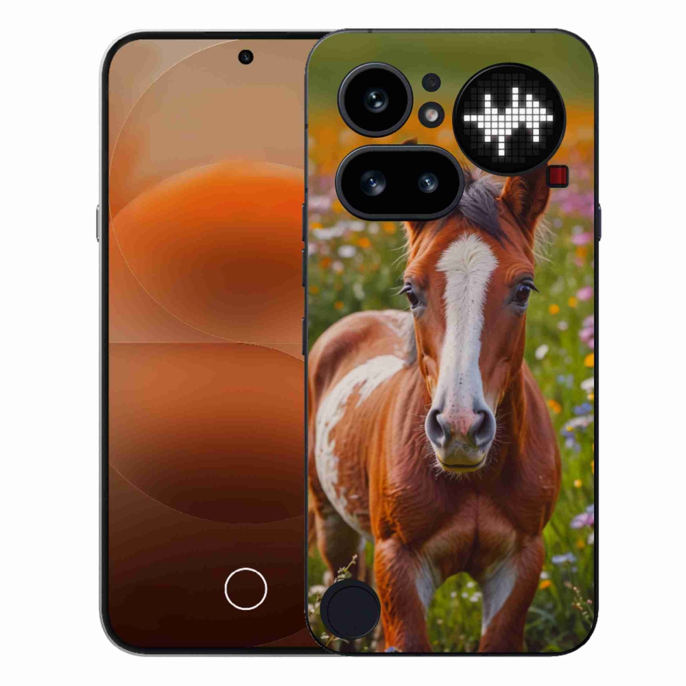 Zselés borító mmCase a Nothing Phone-hoz (4a) - aranyos csikó