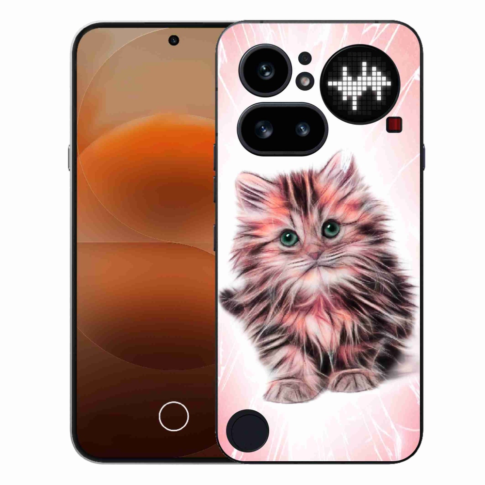Zselés borító mmCase a Nothing Phone (4a) számára - aranyos cica