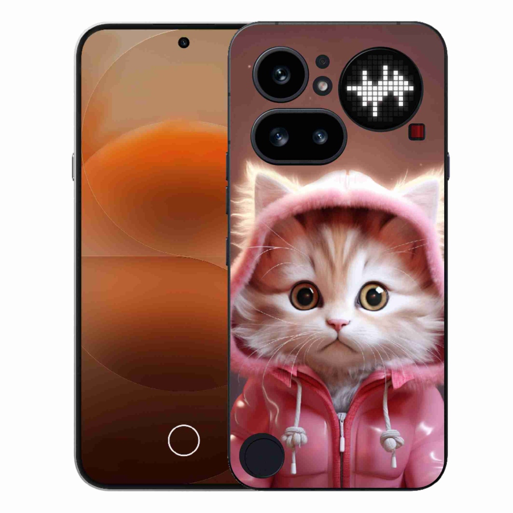 Zselés borító mmCase a Nothing Phone (4a) - aranyos cica 3