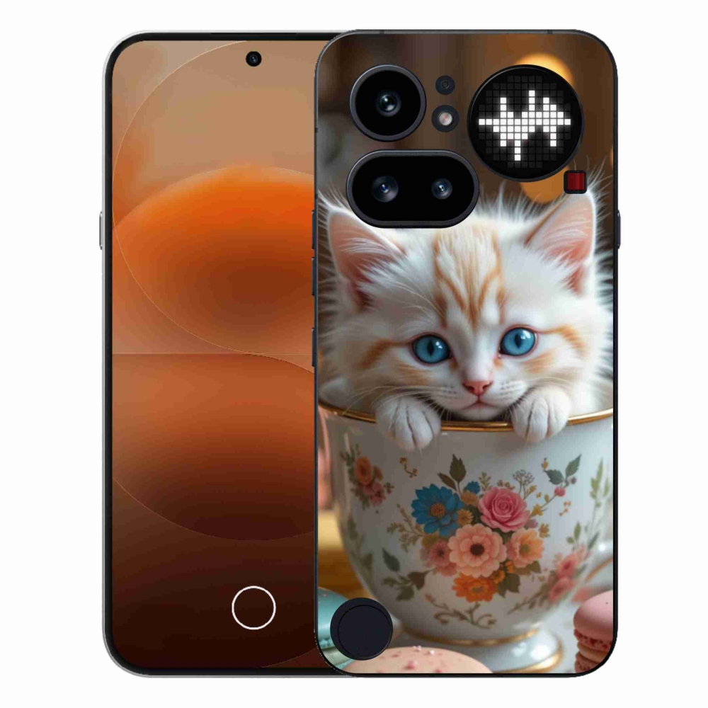Zselés borító mmCase a Nothing Phone (4a) - aranyos cica 6