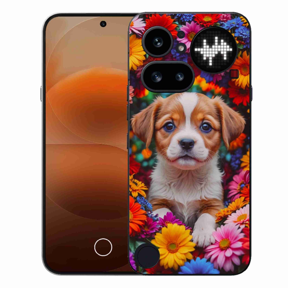 Zselés borító mmCase a Nothing Phone (4a) - aranyos kiskutya