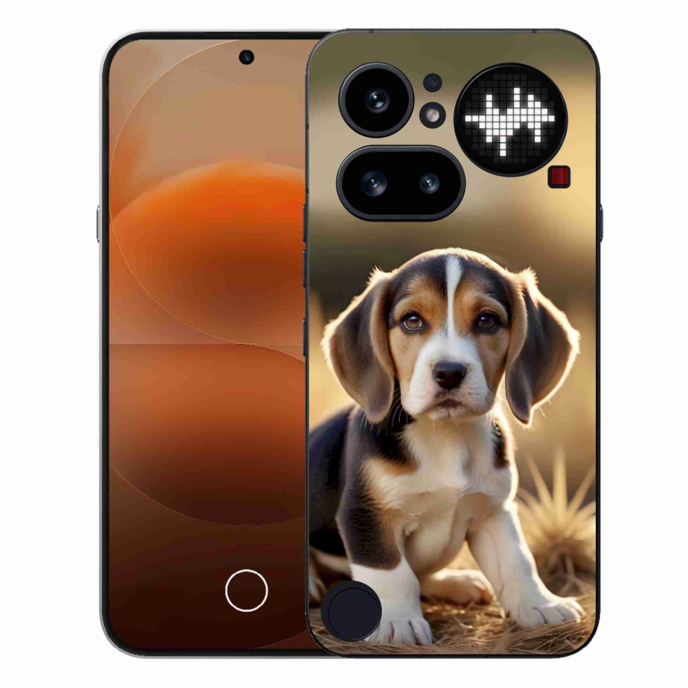 Zselés borító mmCase a Nothing Phone (4a) - aranyos beagle