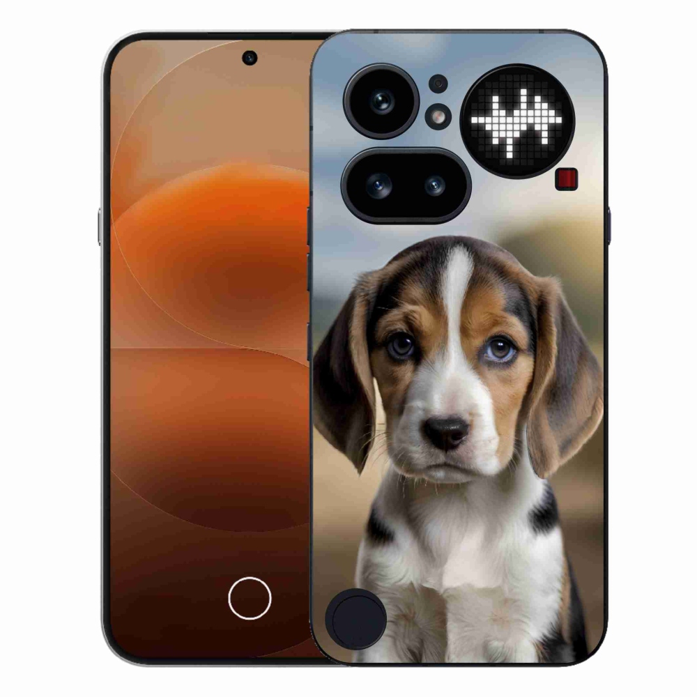 Zselés borító mmCase a Nothing Phone (4a) - aranyos beagle