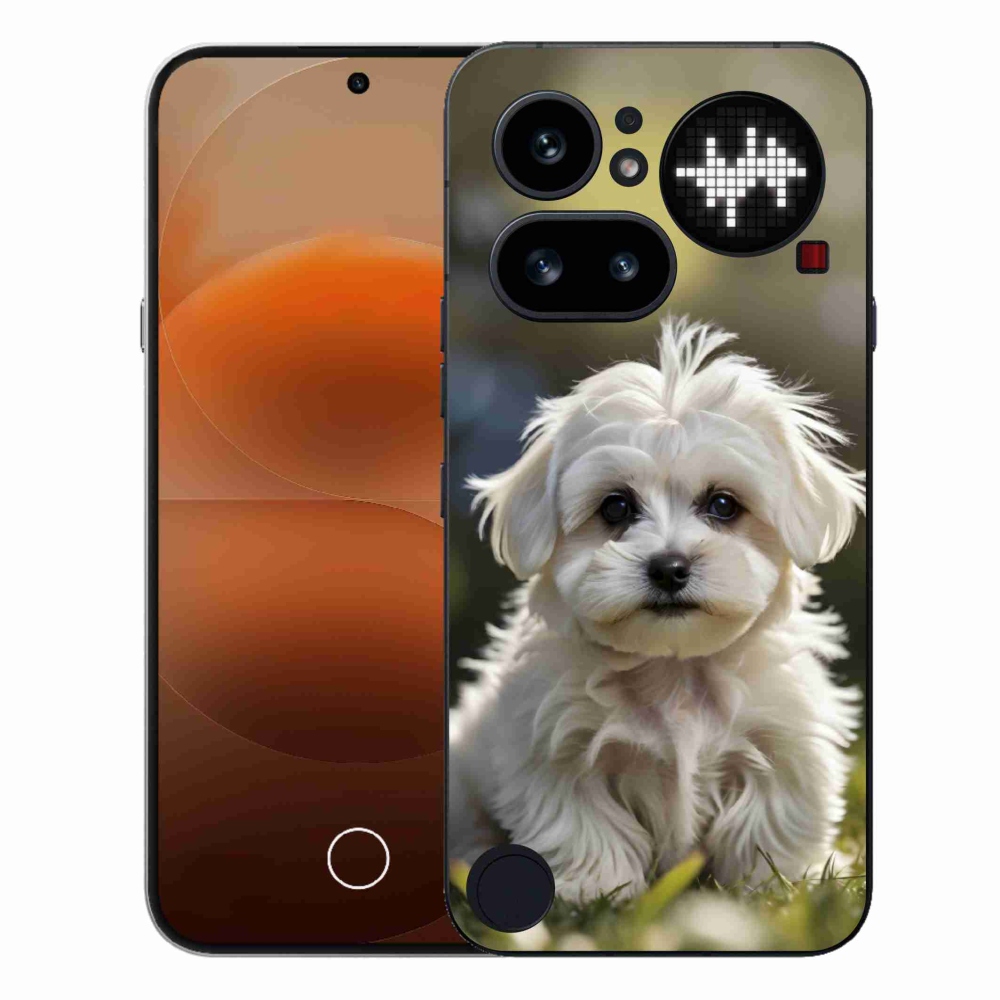 Zselés borítás mmCase a Nothing Phone (4a) - aranyos máltai kutya