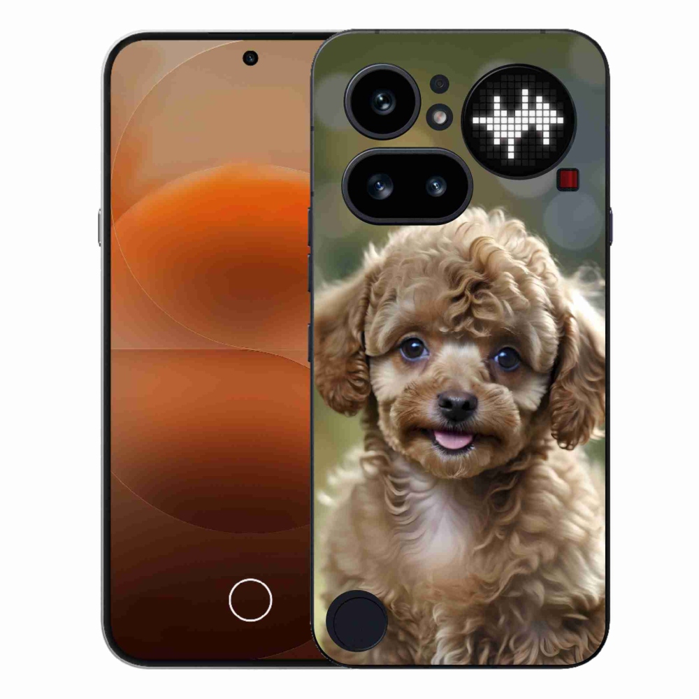 Zselés borítás mmCase a Nothing Phone (4a) számára - aranyos uszkár