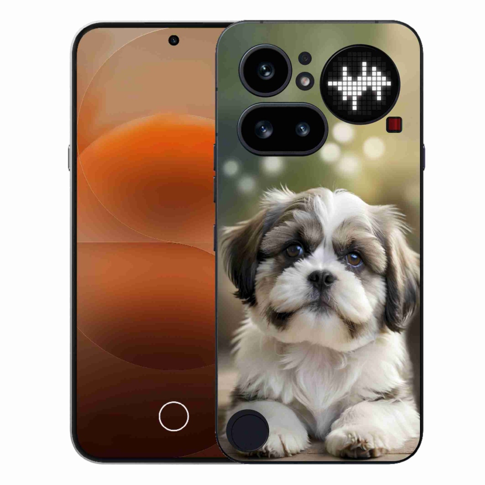 Zselés borítás mmCase a Nothing Phone (4a) - aranyos shih-tzu