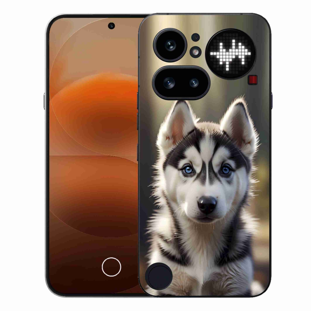 Zselés borítás mmCase a Nothing Phone (4a) - aranyos szibériai husky