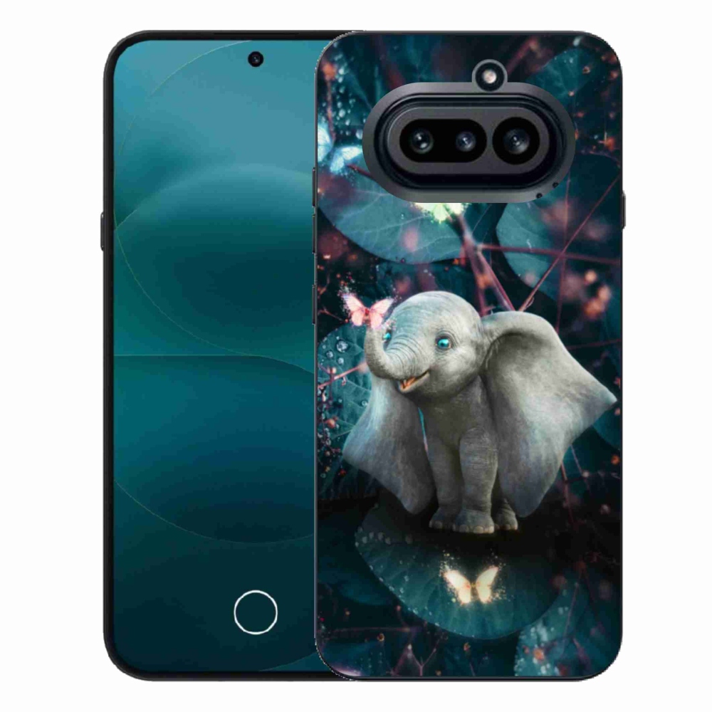 Zselés borító mmCase a Nothing Phone (4a) - aranyos elefánthoz