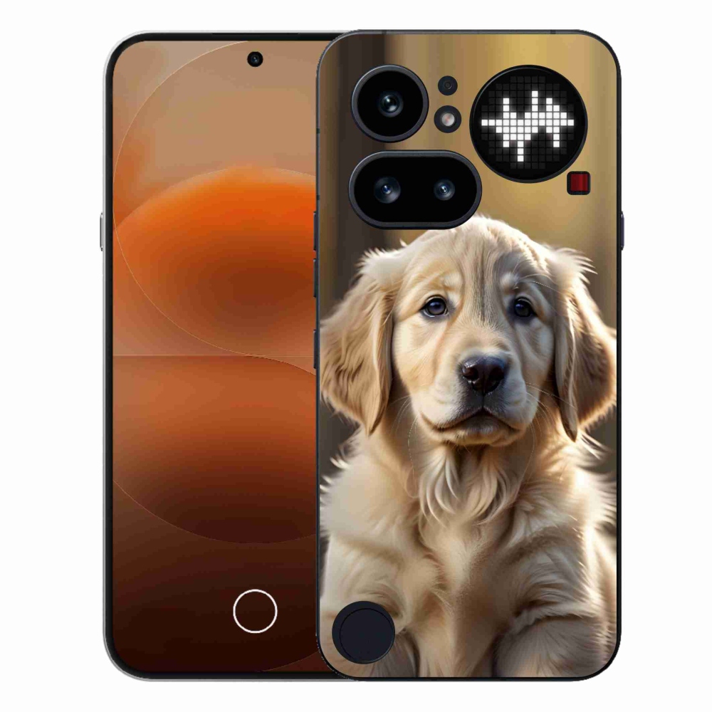 Zselés borítás mmCase a Nothing Phone (4a) - aranyos arany retriever
