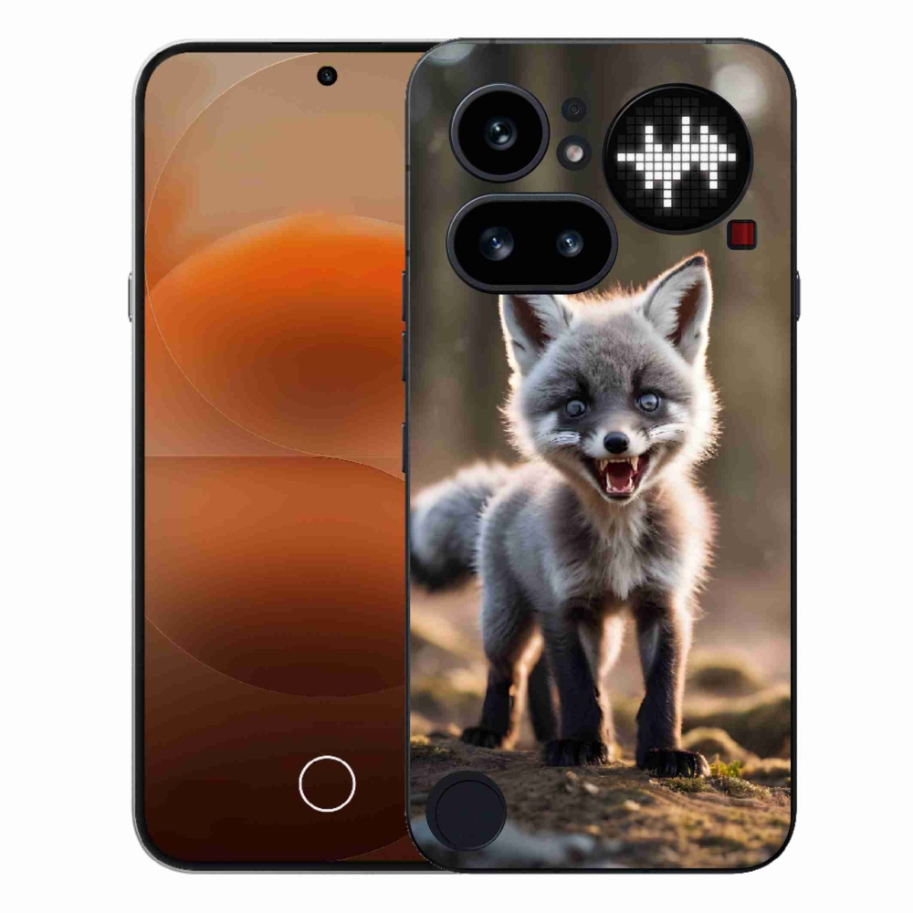 Zselés borító mmCase a Nothing Phone (4a) - angry fox