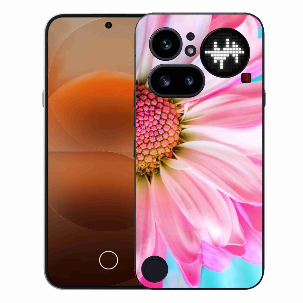 Zselés tok mmCase a Nothing Phone (4a) telefonhoz - rózsaszín virág