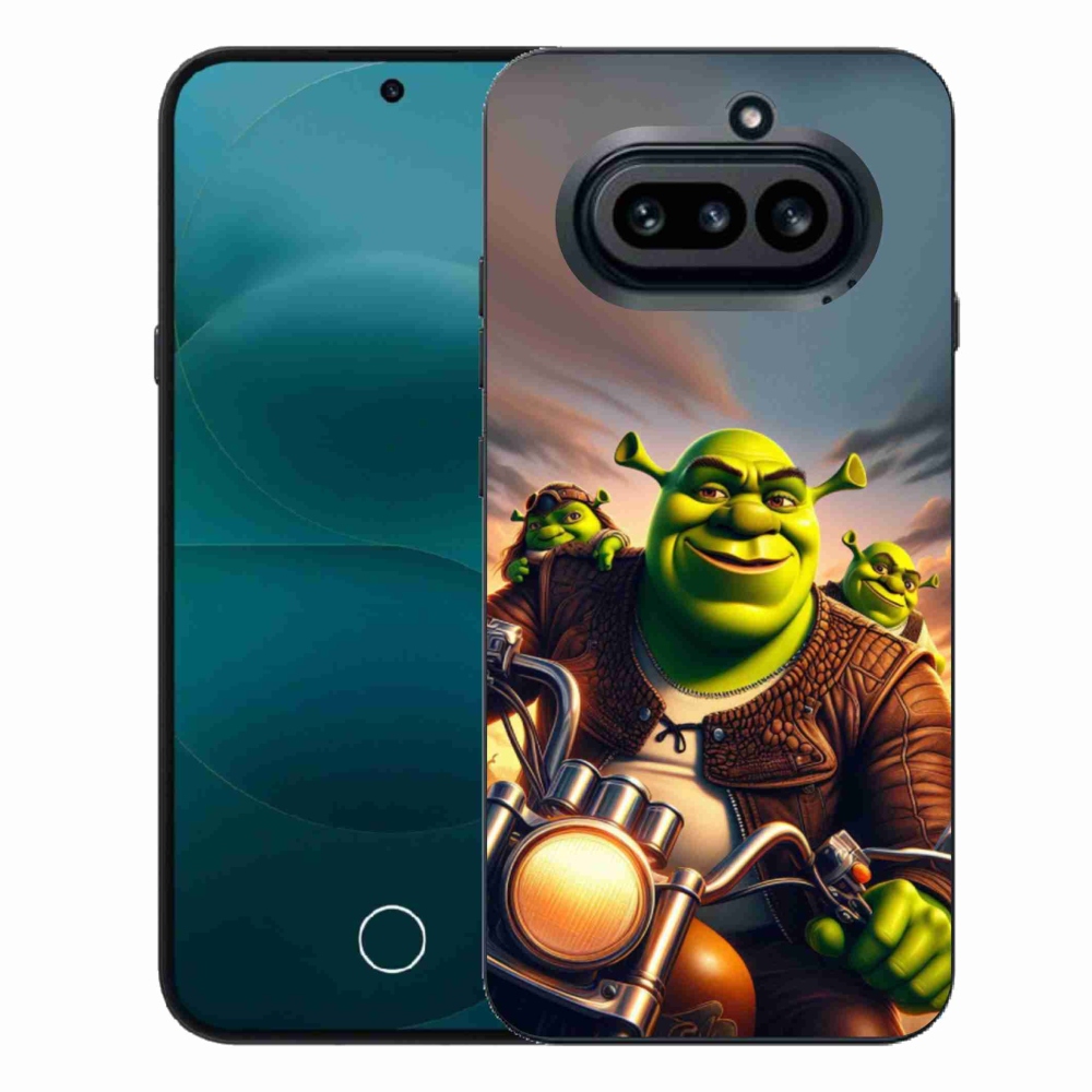 Zselés borítás mmCase a Semmi telefonhoz (4a) - Shrek a motorkerékpáron