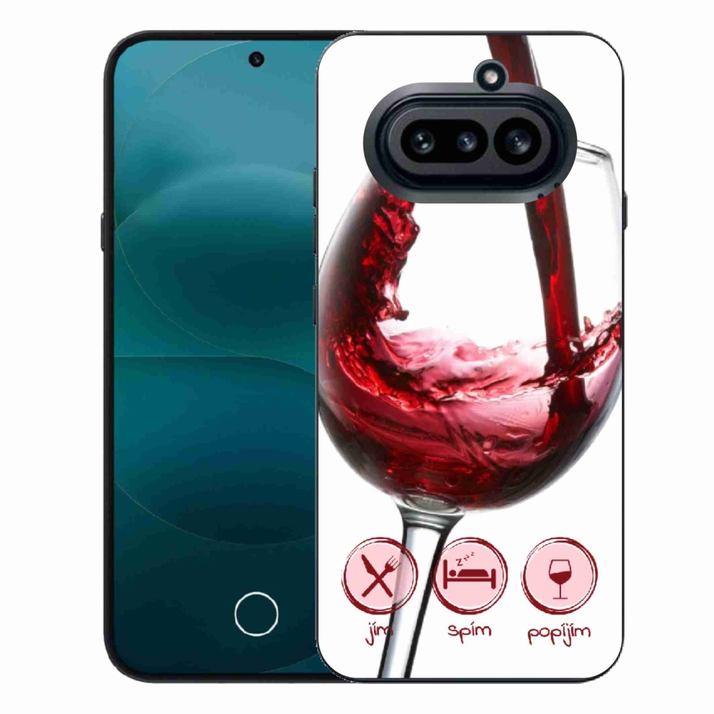 Zselés tok mmCase a Nothing Phone-hoz (4a) - borospohár piros