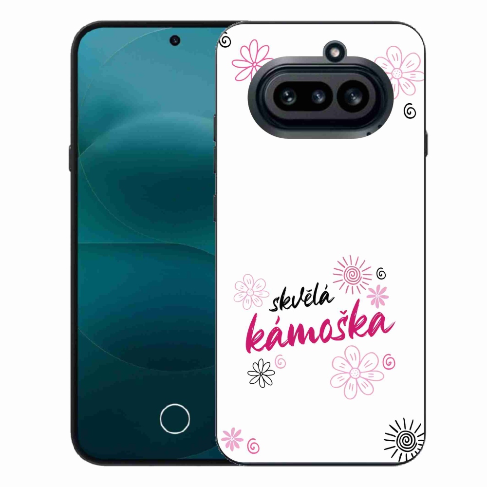 Gél borító mmCase a Nothing Phone (4a) - nagyszerű haver fehér háttérrel