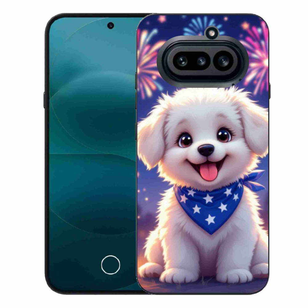 Zselés borítás mmCase a Nothing Phone (4a) készülékhez - ünnepi kiskutya