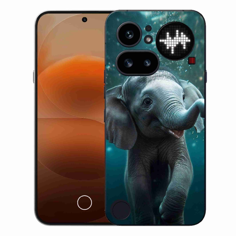 Zselés borítás mmCase for Nothing Phone (4a) - elefánt a víz alatt