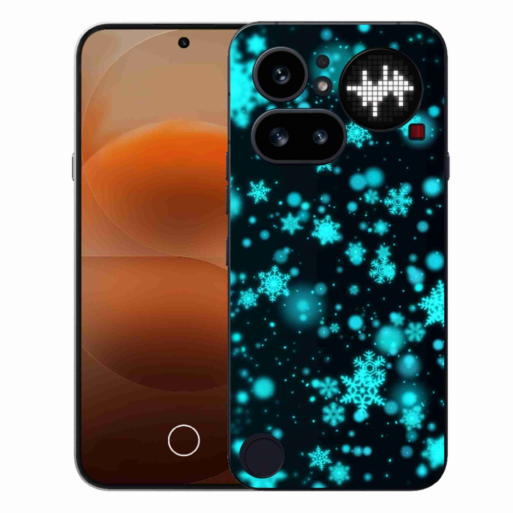 Zselés borító mmCase a Nothing telefonhoz (4a) - hópelyhek 1