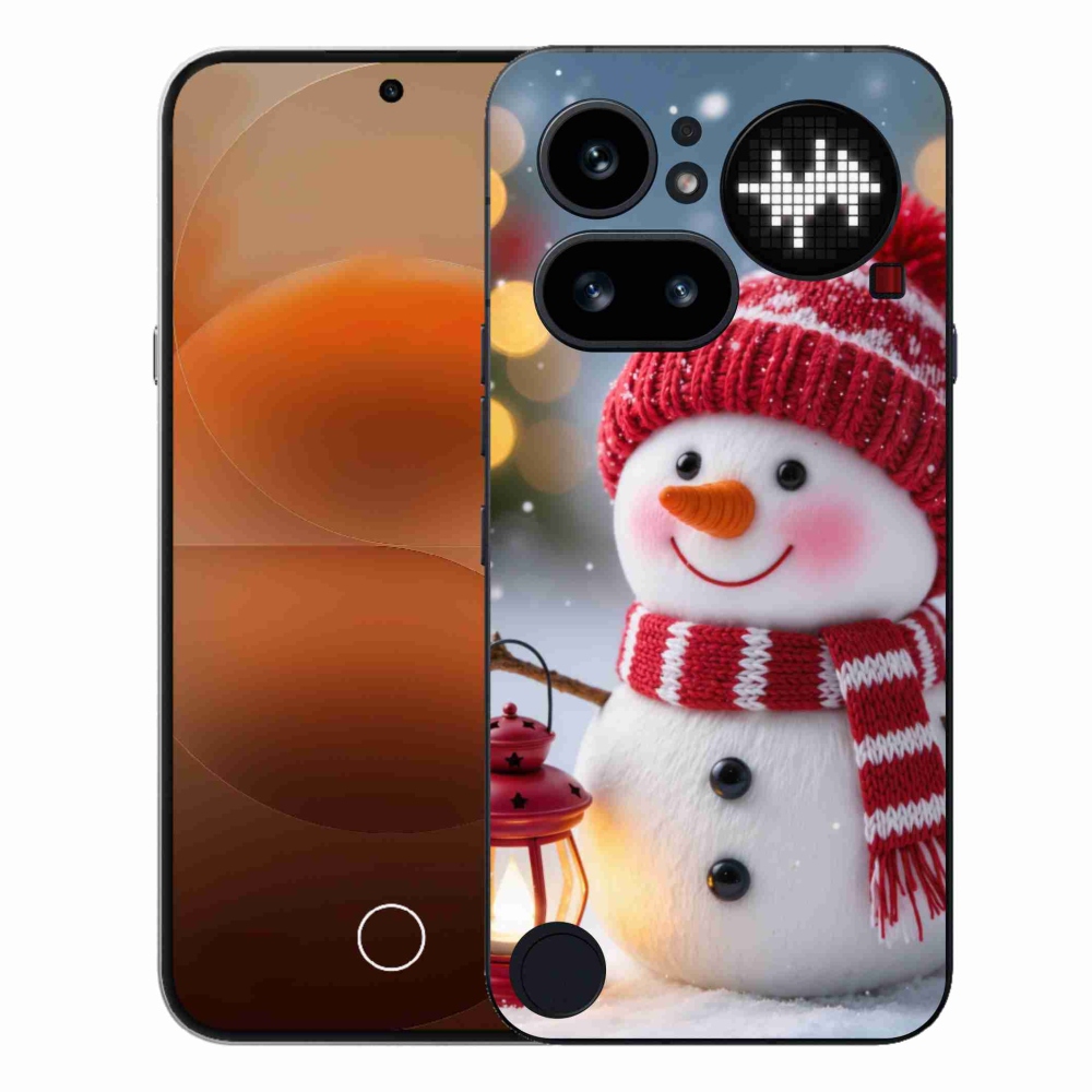 Zselés borítás mmCase a Nothing Phone (4a) - hóember 2