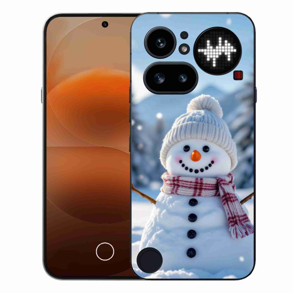 Zselés borítás mmCase a Nothing Phone (4a) - hóember 3