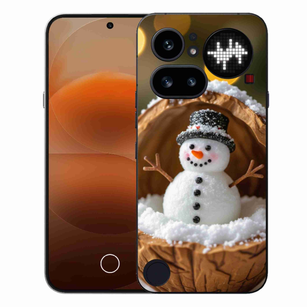 Zselés borító mmCase a Nothing Phone (4a) - hóember 4