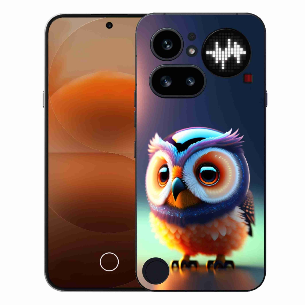 Zselés tok mmCase a Nothing Phone (4a) telefonhoz - bagoly
