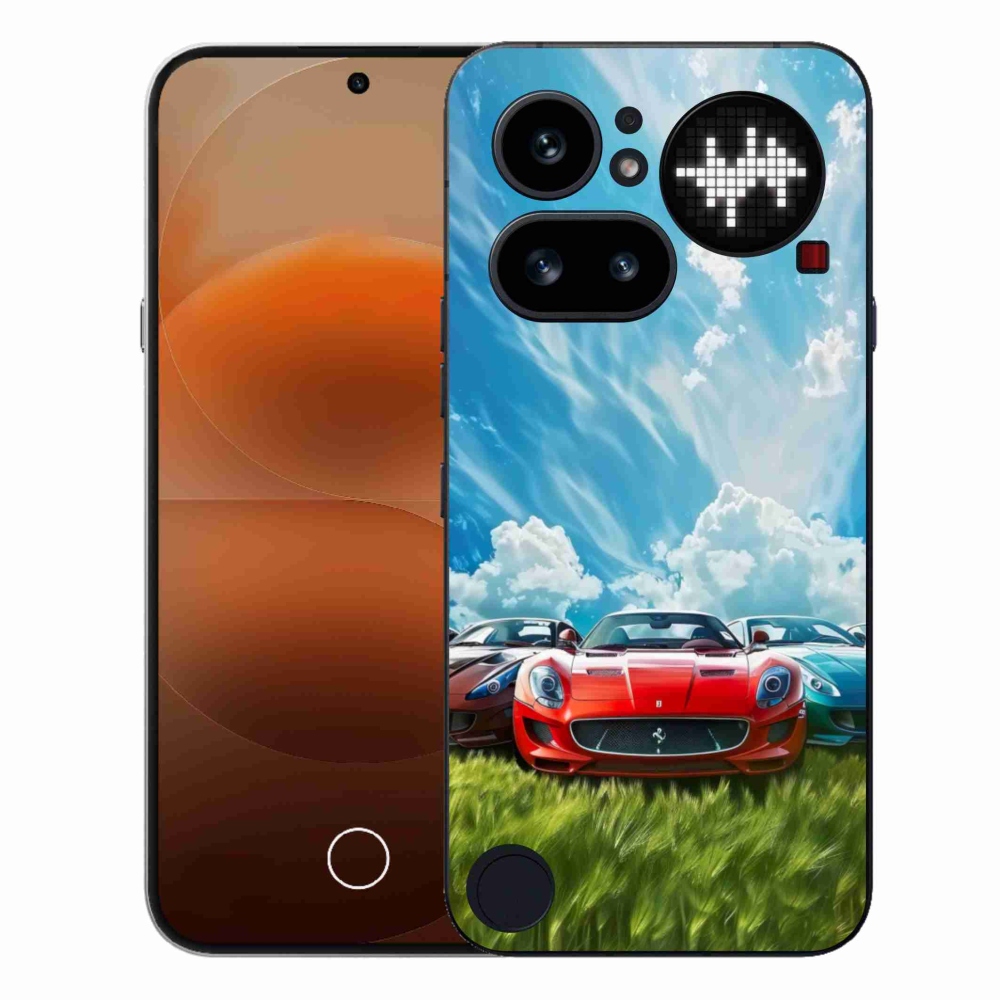 Zselés borítás mmCase a Nothing Phone (4a) - sportkocsikhoz