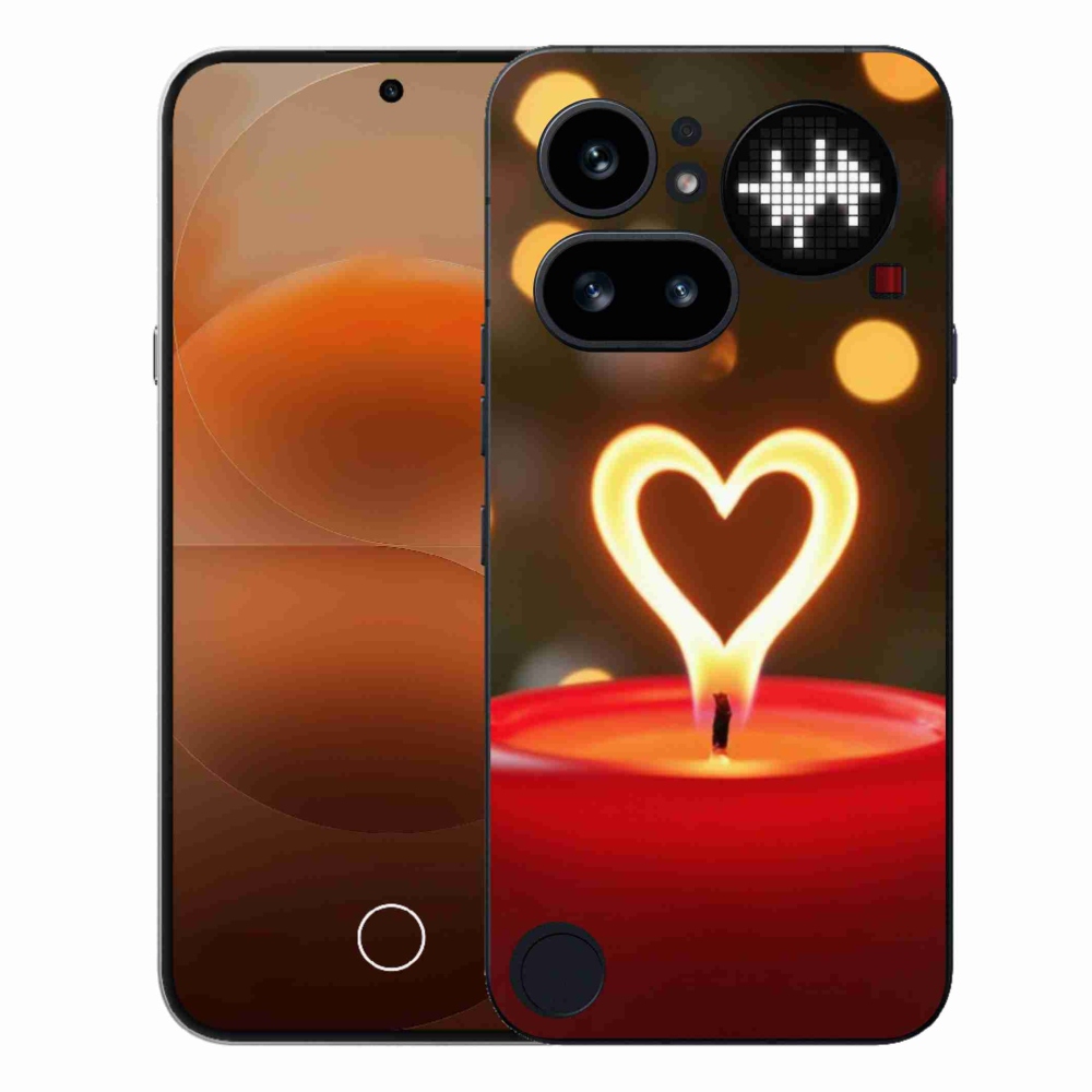Zselés borítás mmCase a Nothing Phone (4a) - lángszívhez