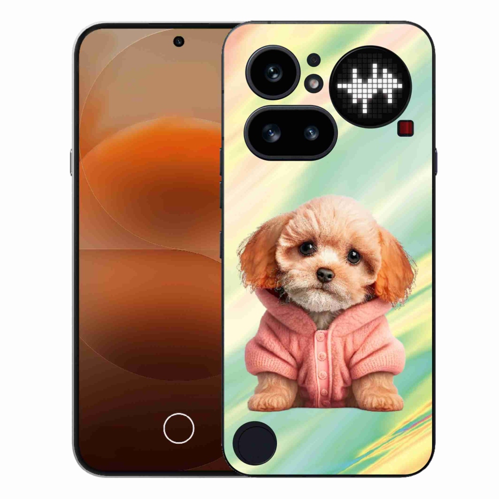 Zselés borítás mmCase a Nothing Phone (4a) számára - pulóveres kiskutya